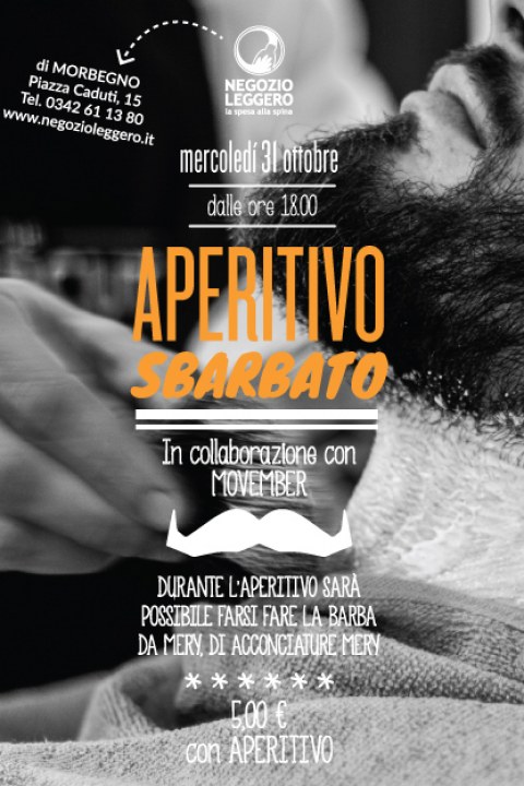 MORBEGNO—Aperitivo-sbarbato-invito