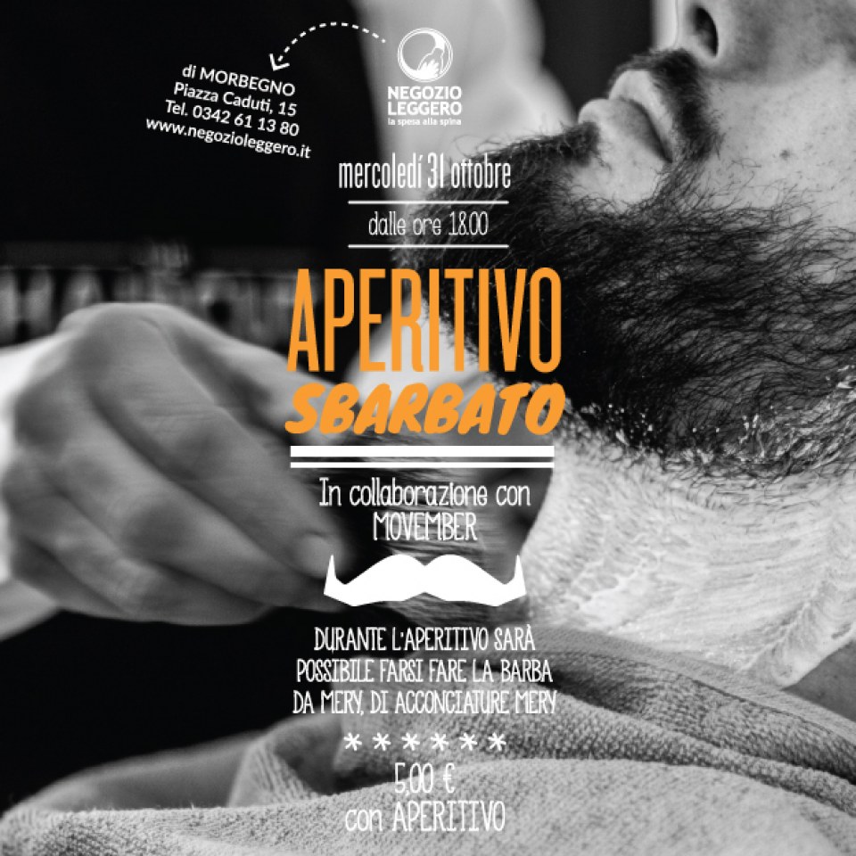 MORBEGNO—Aperitivo-sbarbato-invito