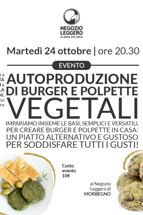 MORBEGNO – autuproduzione burger e polpette veg-SITO