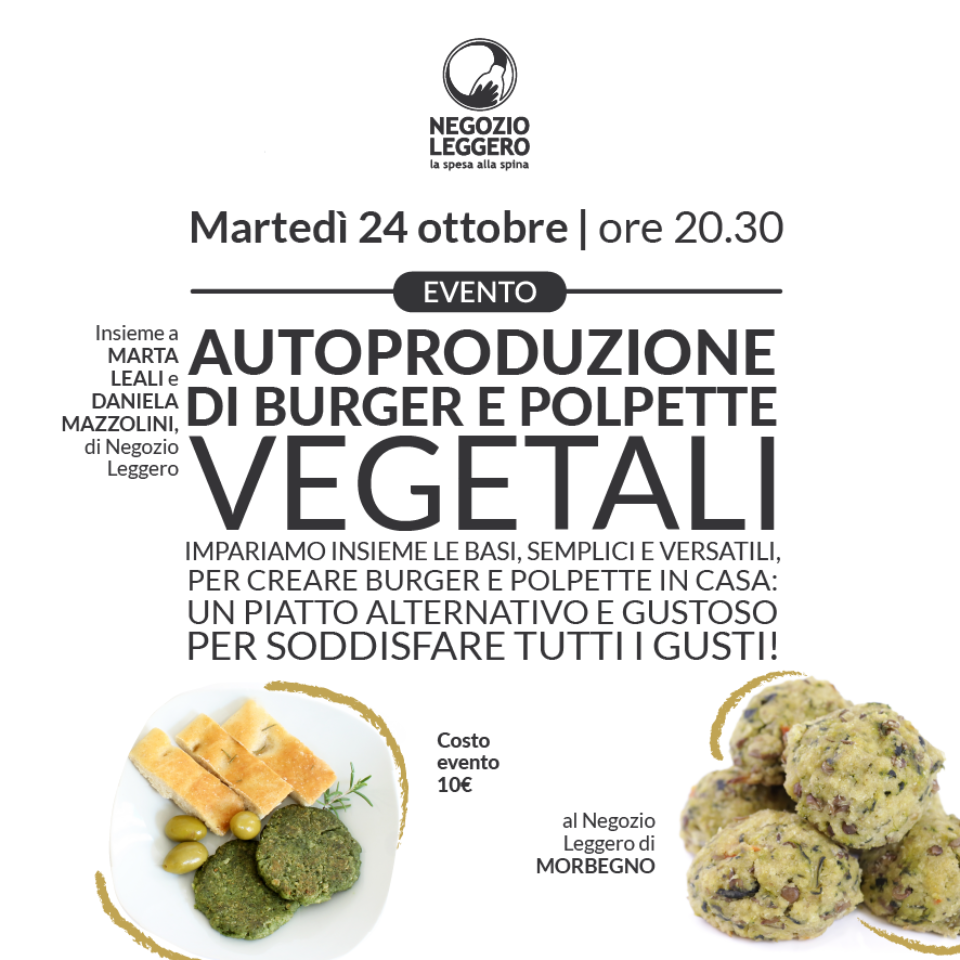 MORBEGNO – autuproduzione burger e polpette veg-SITO